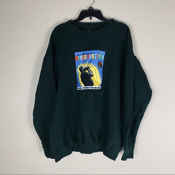 Giant Fran Blues Festival Sweatshirt Mens XL - Picture 1 of 8